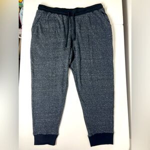 Simply Styled Men’s Gray Black Sweat Jogger Pants Size XL Black Gray